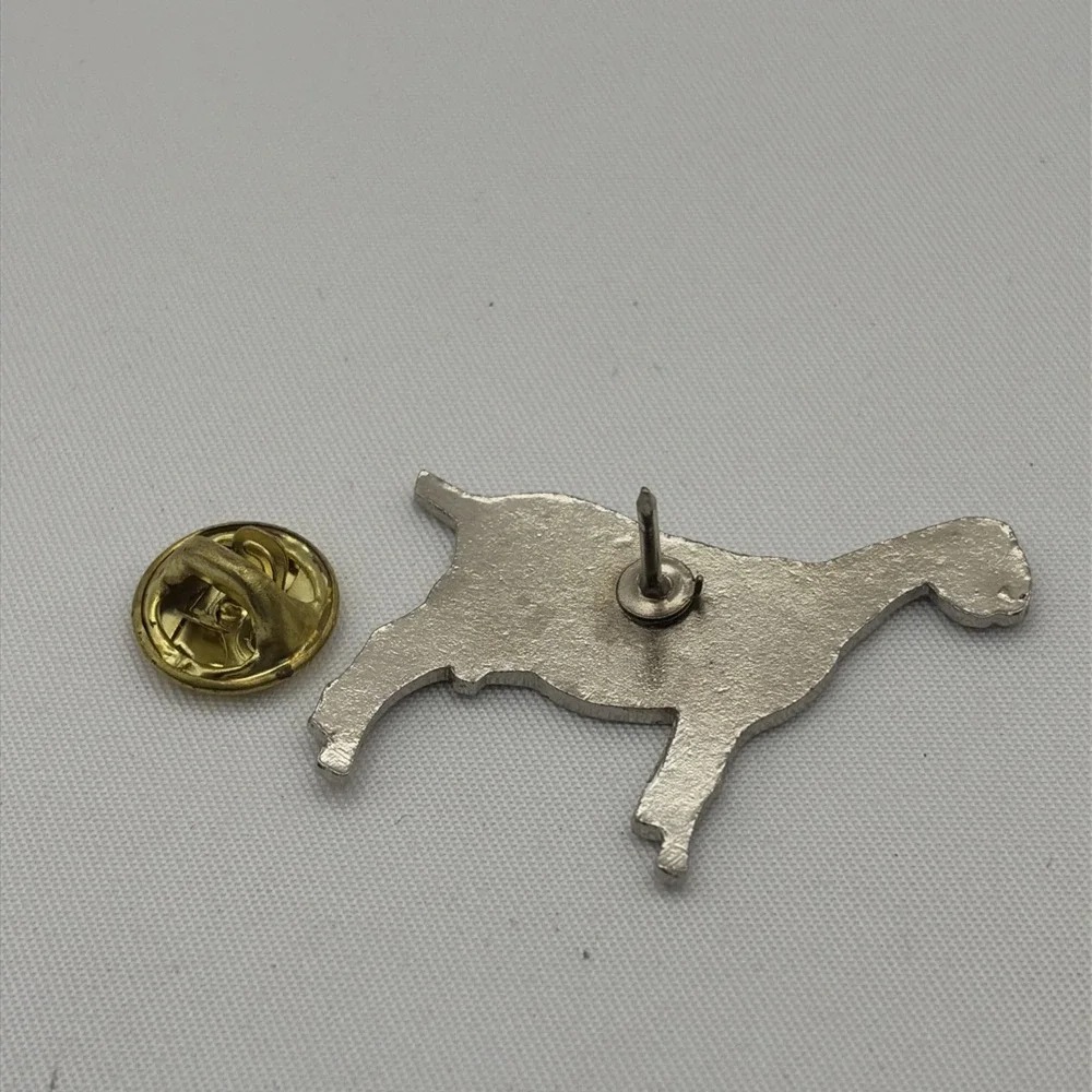 Vintage Goat Animal‎ Brown Lapel Hat Pin